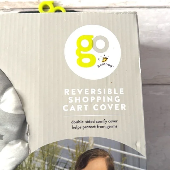 Go by Goldbug Reversible Shopping Cart Cover Kids Baby Unisex Gray NEW in Box - Picture 2 of 3